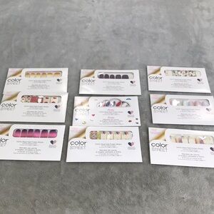 9 Color Street Nail Polish Strips  All New in Package
